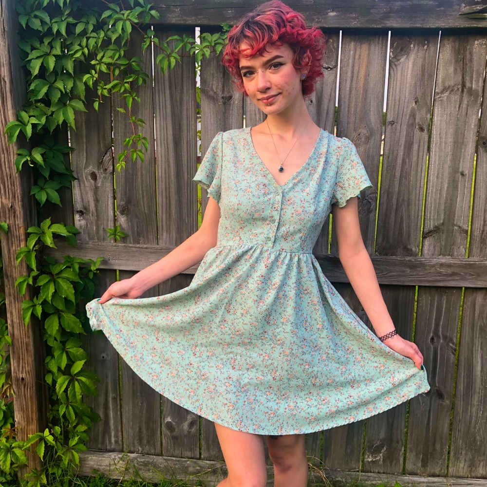 Floral Cottagecore Shift Dress